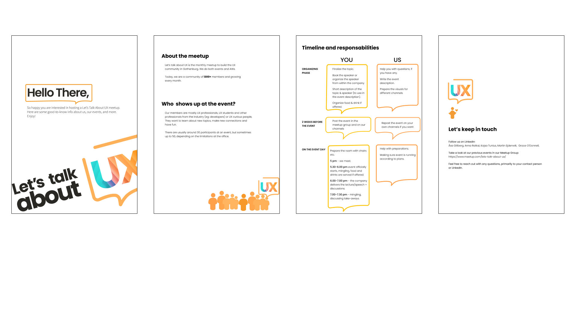 Info Deck for Hosting Companies, five pages